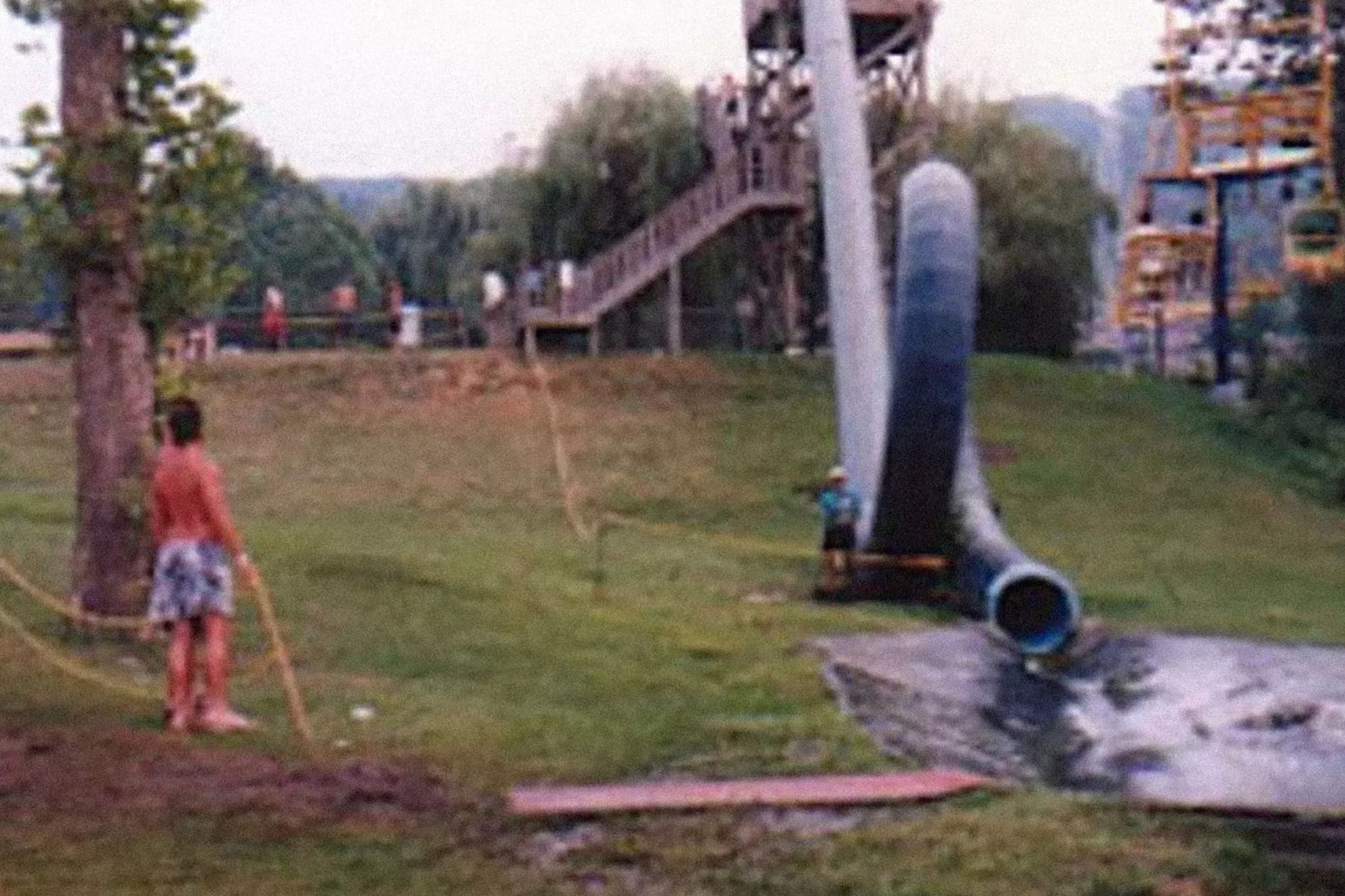 action park water slide loop